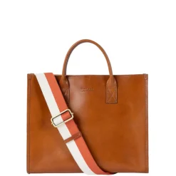 Shoppers|Schoudertassen>O My Bag Jackie cognac