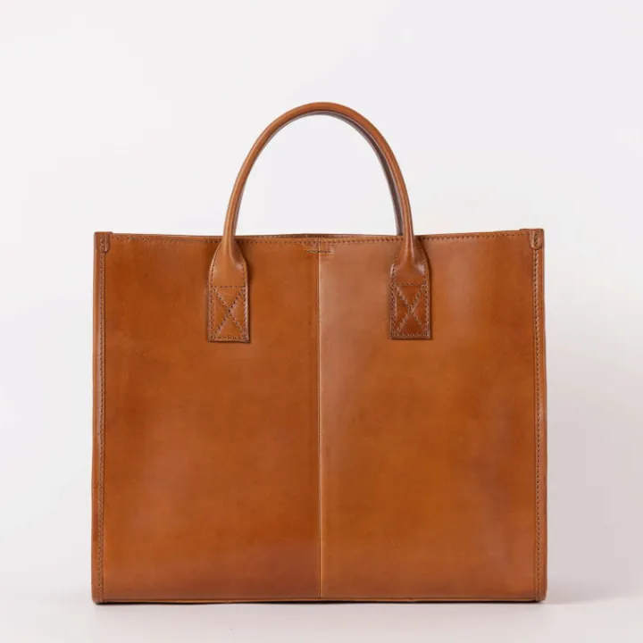 Shoppers|Schoudertassen>O My Bag Jackie cognac