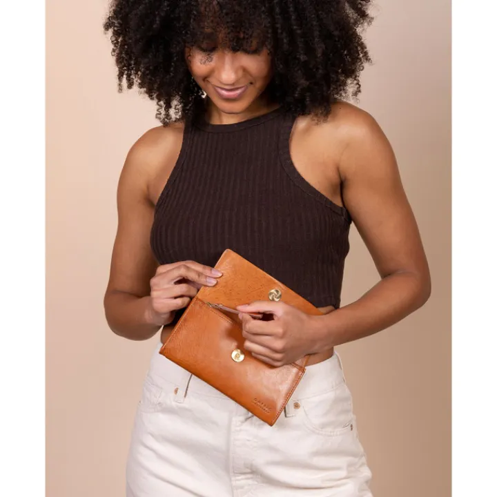 Grote Portemonnees|Leren Portemonnees>O My Bag Pau'S Pouch cognac