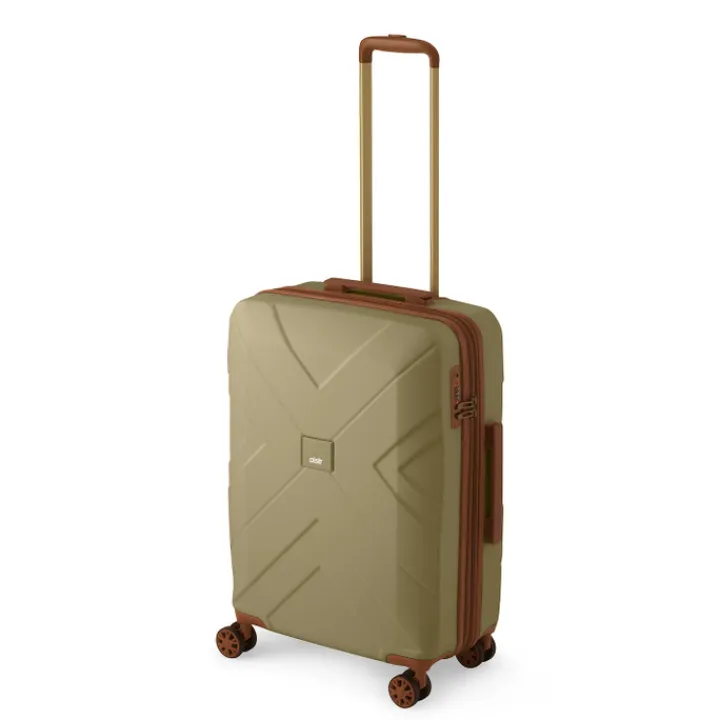 Reistrolleys|Reiskoffers>Oistr Florence Trolley Spinner Medium 64 Exp dark olive