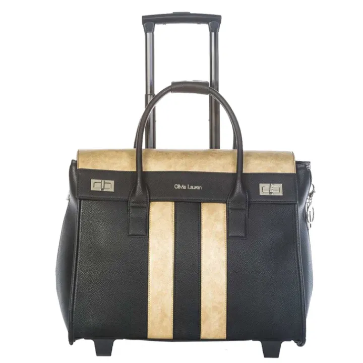 Handbagage Trolleys|Laptop Trolleys>Olivia Lauren Buzz Business Trolley gold