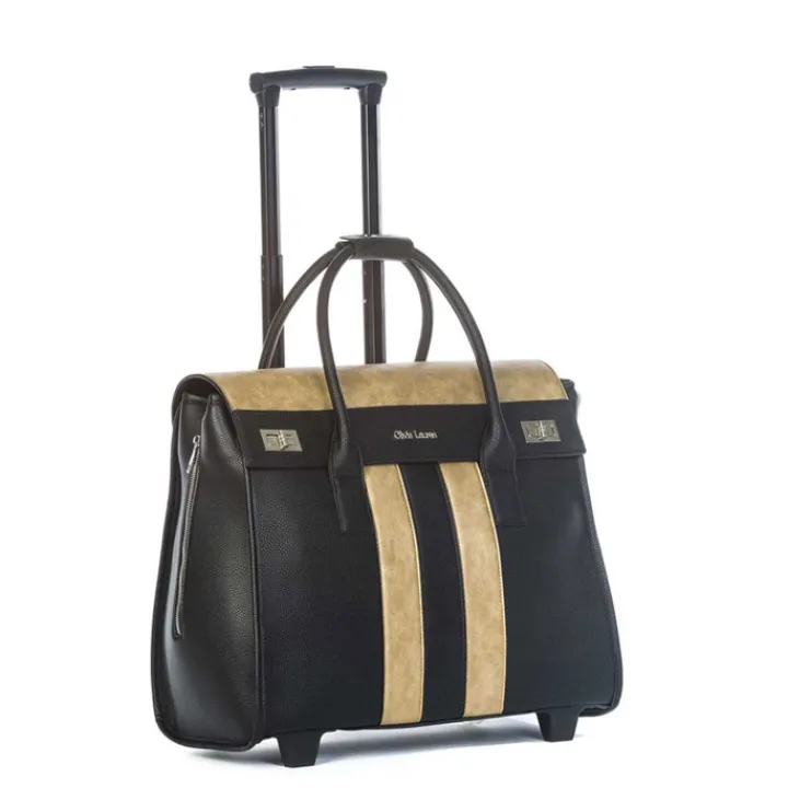 Handbagage Trolleys|Laptop Trolleys>Olivia Lauren Buzz Business Trolley gold