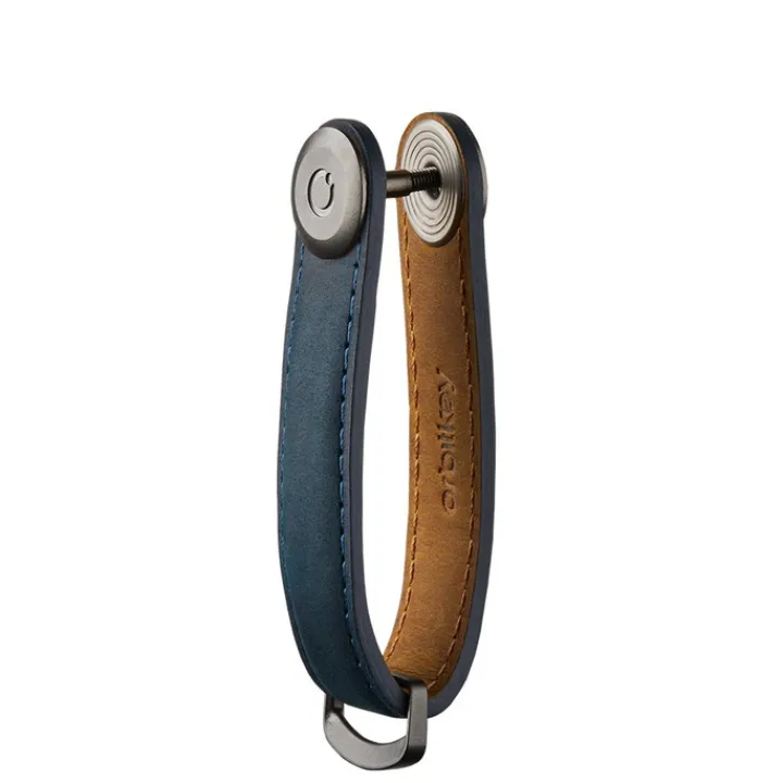 Sleutelhouders|Sleutelhouders>Orbitkey Crazy Horse Leather Key Organiser marine blue