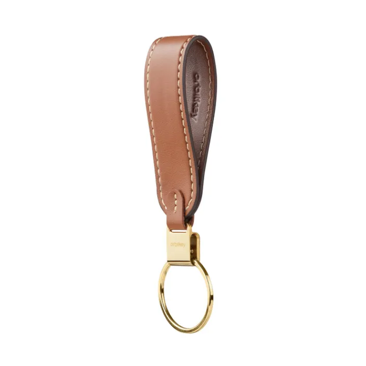 Sleutelhouders|Sleutelhouders>Orbitkey Loop Keychain Leather caramel