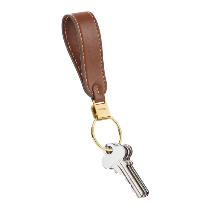 Sleutelhouders|Sleutelhouders>Orbitkey Loop Keychain Leather caramel
