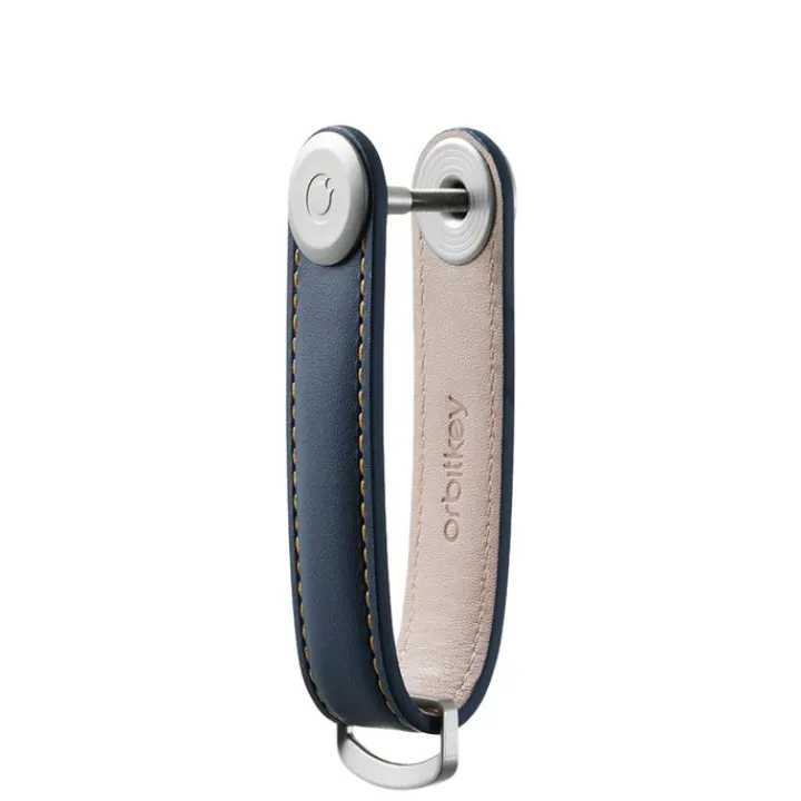 Sleutelhouders|Sleutelhouders>Orbitkey Premium Leather 2.0 Keyholder navy / tan