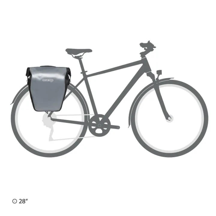 Heren Reistassen|Fietstassen>Ortlieb Back-Roller Core QL2.1 20 L alu-grey