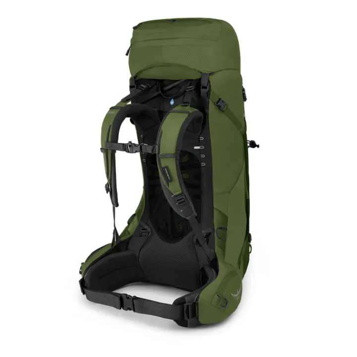 Grote Rugzakken|Trekking Rugzakken>Osprey Aether 55 Backpack S/M mustard green