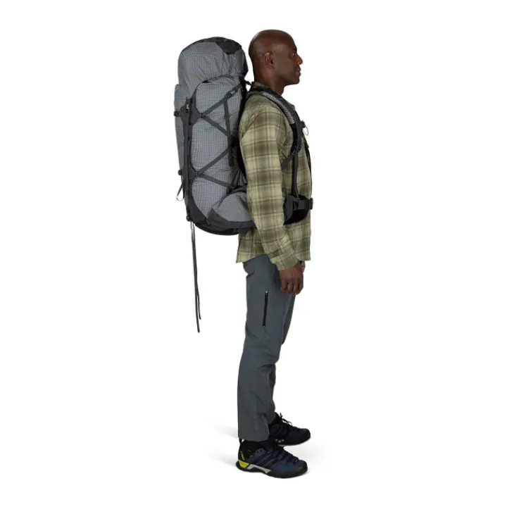 Grote Rugzakken|Trekking Rugzakken>Osprey Aether Pro 75 S/M silver lining