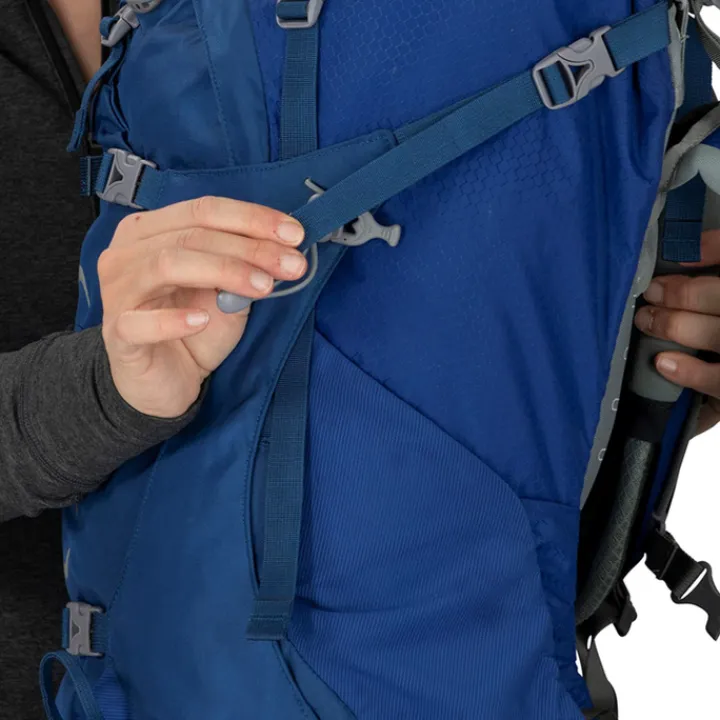 Grote Rugzakken|Trekking Rugzakken>Osprey Ariel 65 Womens Backpack M/L ceramic blue