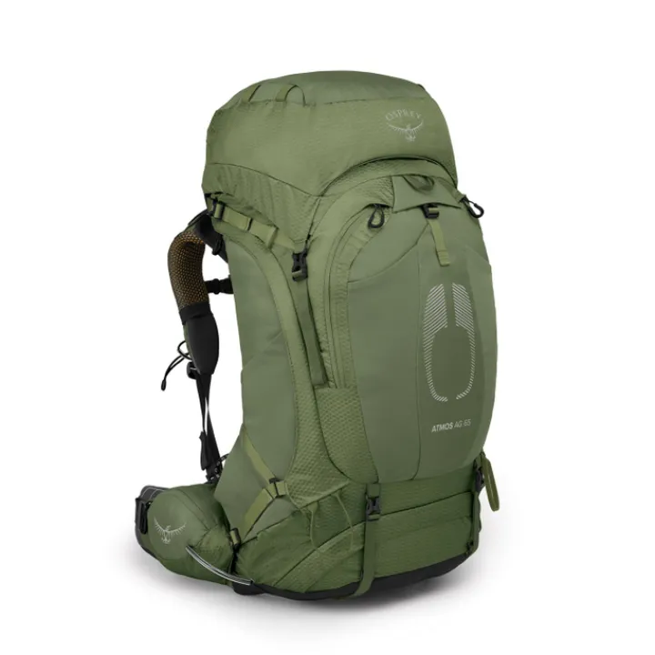 Grote Rugzakken|Trekking Rugzakken>Osprey Atmos AG 65 S/M mythical green