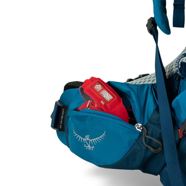 Grote Rugzakken|Trekking Rugzakken>Osprey Atmos AG LT 65 L/XL night shift/scoria blue
