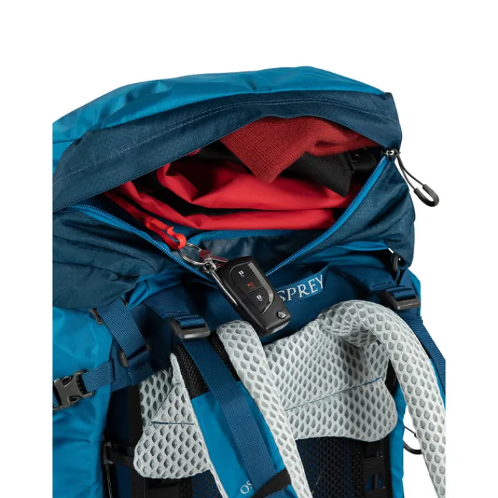 Grote Rugzakken|Trekking Rugzakken>Osprey Atmos AG LT 65 S-M night shift-scoria blue