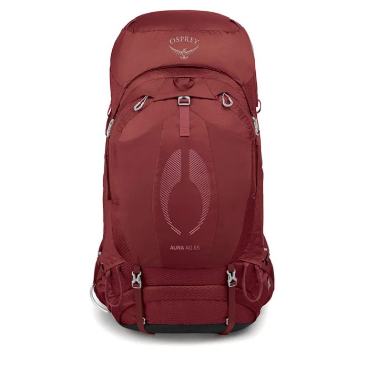 Grote Rugzakken|Trekking Rugzakken>Osprey Aura AG 65 WXS/S berry sorbet red