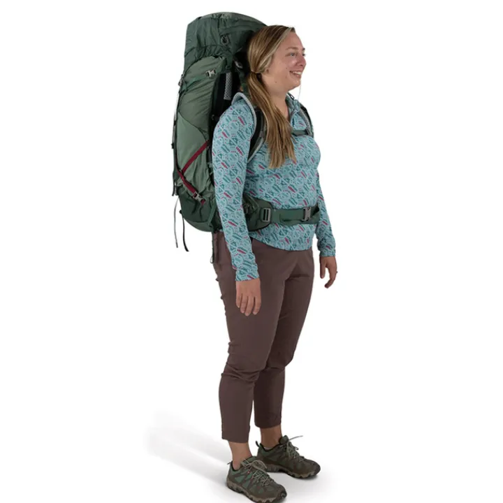 Grote Rugzakken|Trekking Rugzakken>Osprey Aura AG LT 65 WM/L koseret/darjeeling spring green