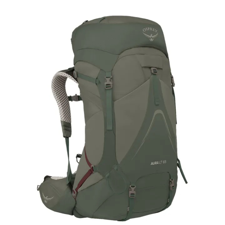 Grote Rugzakken|Trekking Rugzakken>Osprey Aura AG LT 65 WXS/S koseret/darjeeling spring green
