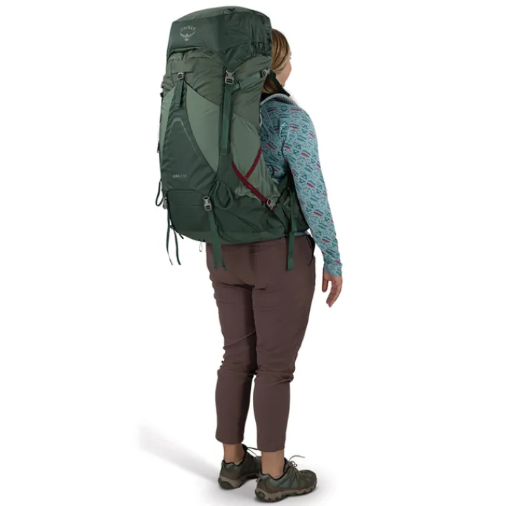 Grote Rugzakken|Trekking Rugzakken>Osprey Aura AG LT 65 WXS/S koseret/darjeeling spring green
