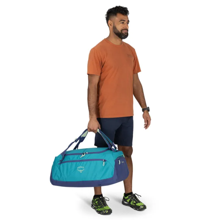 Heren Reistassen|Dames Reistassen>Osprey Daylite Duffel 60 blue spikemoss/alkaline