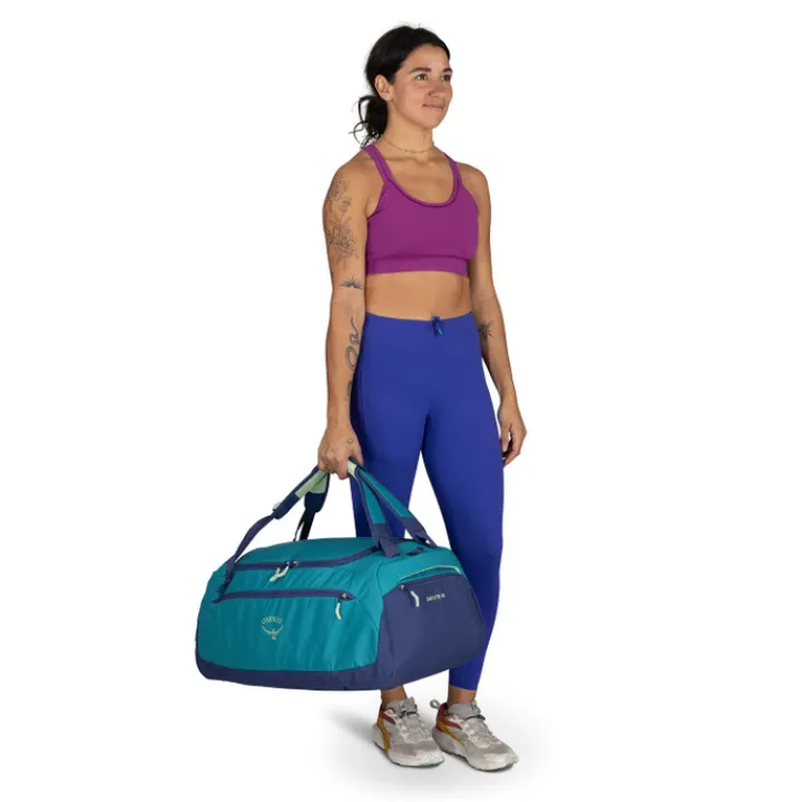 Heren Reistassen|Dames Reistassen>Osprey Daylite Duffel 60 blue spikemoss/alkaline