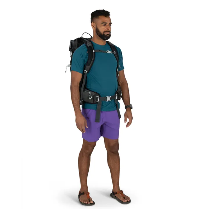 Wandelrugzakken|Hiking Backpacks>Osprey Downburst Men 26 dark charcoal