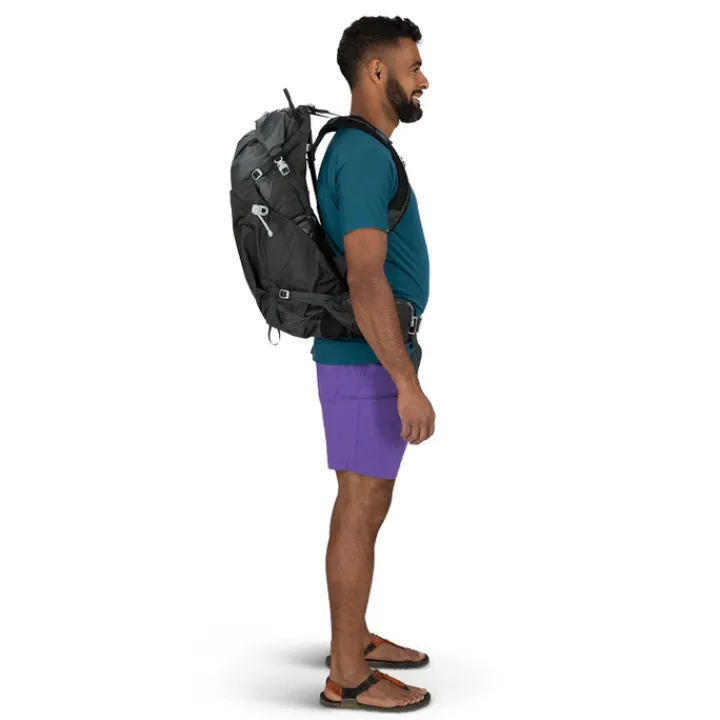 Wandelrugzakken|Hiking Backpacks>Osprey Downburst Men 26 dark charcoal