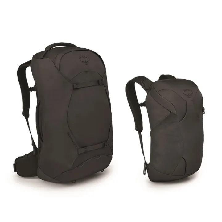 Grote Rugzakken|Heren Rugzakken>Osprey Farpoint 70 Travel Backpack tunnel vision grey