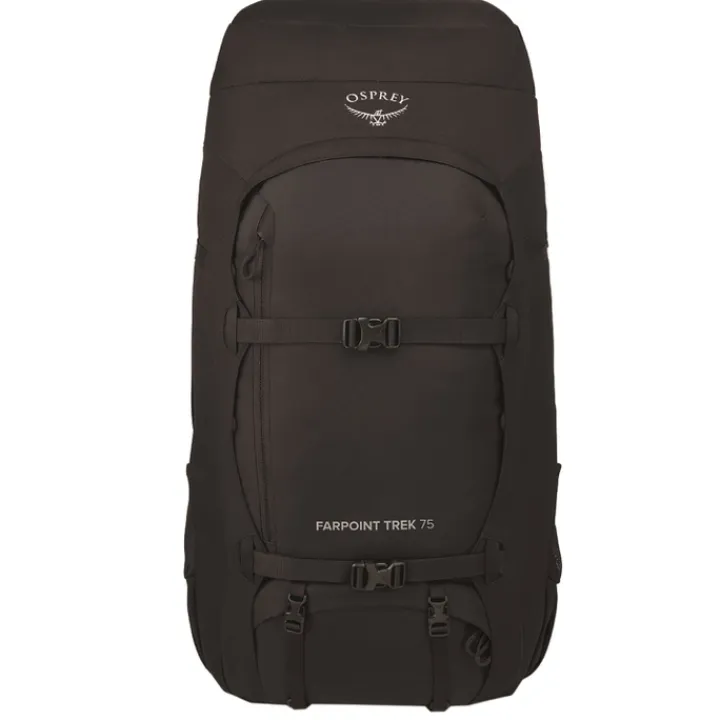Grote Rugzakken|Trekking Rugzakken>Osprey Farpoint Trek Pack 75 black