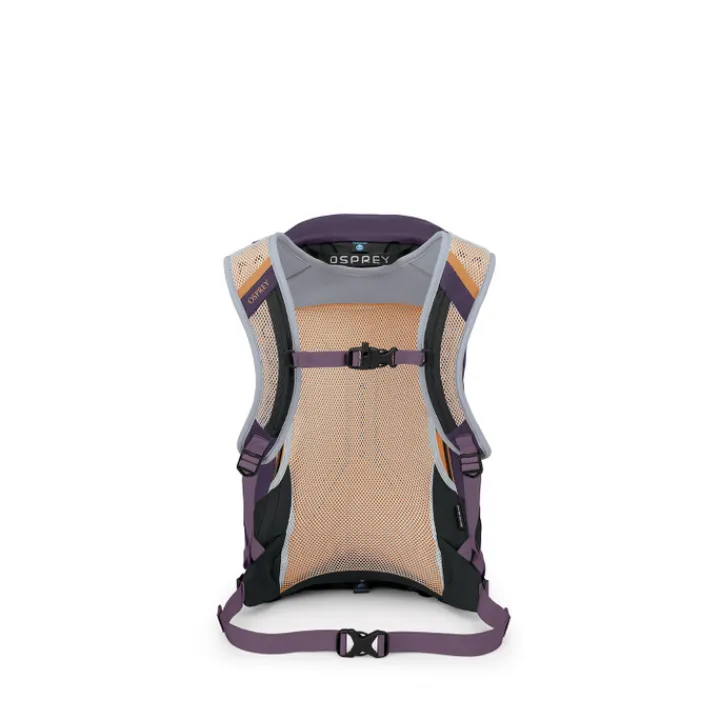 Kleine Rugzakken|Wandelrugzakken>Osprey Hikelite 18 purple ink-purple dusk-cheddar orange