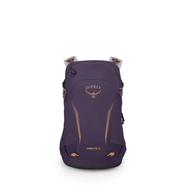 Kleine Rugzakken|Wandelrugzakken>Osprey Hikelite 18 purple ink-purple dusk-cheddar orange