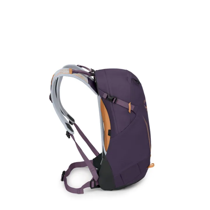 Kleine Rugzakken|Wandelrugzakken>Osprey Hikelite 18 purple ink-purple dusk-cheddar orange