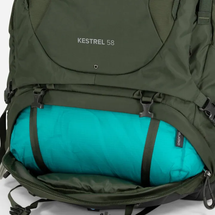 Grote Rugzakken|Trekking Rugzakken>Osprey Kestrel 58 S/M bonsai green