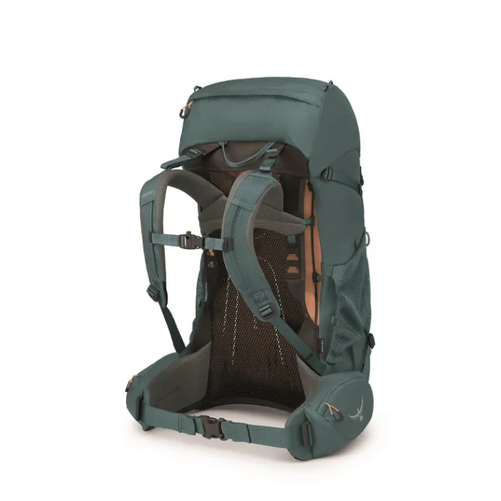 Grote Rugzakken|Trekking Rugzakken>Osprey Renn 50 Women's cascade blue/melon orange