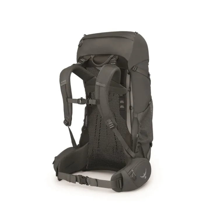 Grote Rugzakken|Trekking Rugzakken>Osprey Rook 50 dark charcoal/silver lining