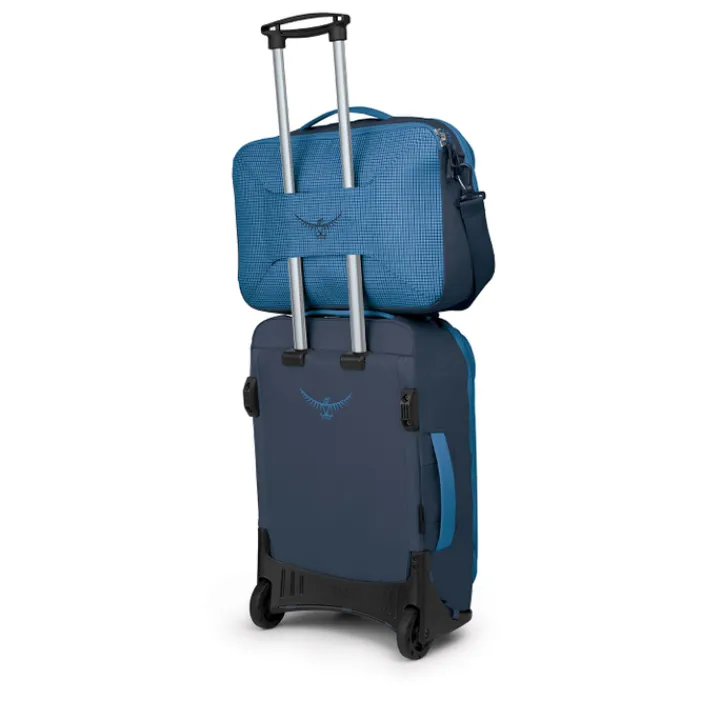 Kleine Reistassen|Handbagage Reistassen>Osprey Transporter Carryon Boarding Bag blue flame-scoria blue