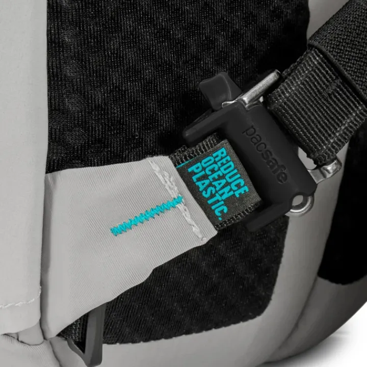 Daypack|Anti Diefstal Rugzakken>Pacsafe Eco 25L Backpack Econyl gravity gray