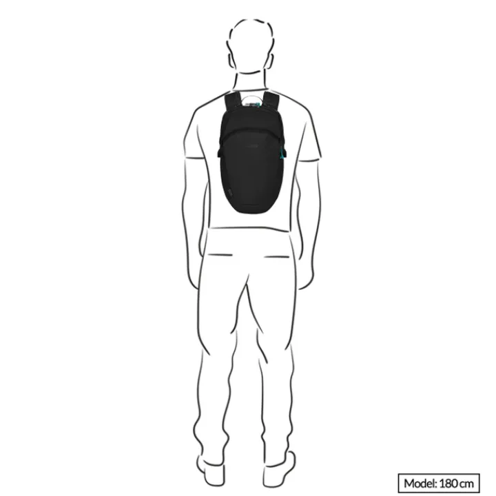 Kleine Rugzakken|Daypack>Pacsafe Eco 18L Backpack Econyl gravity gray