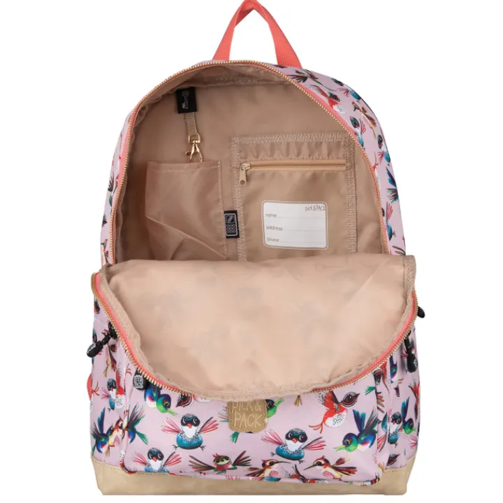Peuter Rugzakken|Meisjesrugzakken>Pick & Pack Birds Backpack L soft pink