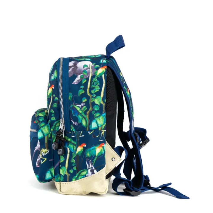 Peuter Rugzakken|Kinderrugzakken>Pick & Pack Happy Jungle Backpack S navy