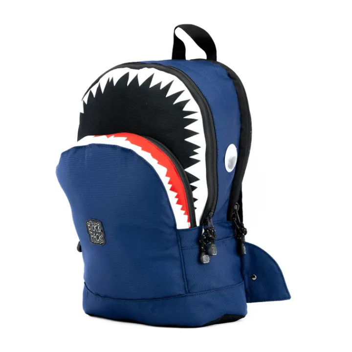 Peuter Rugzakken|Kinderrugzakken>Pick & Pack Shark Shape Backpack M navy