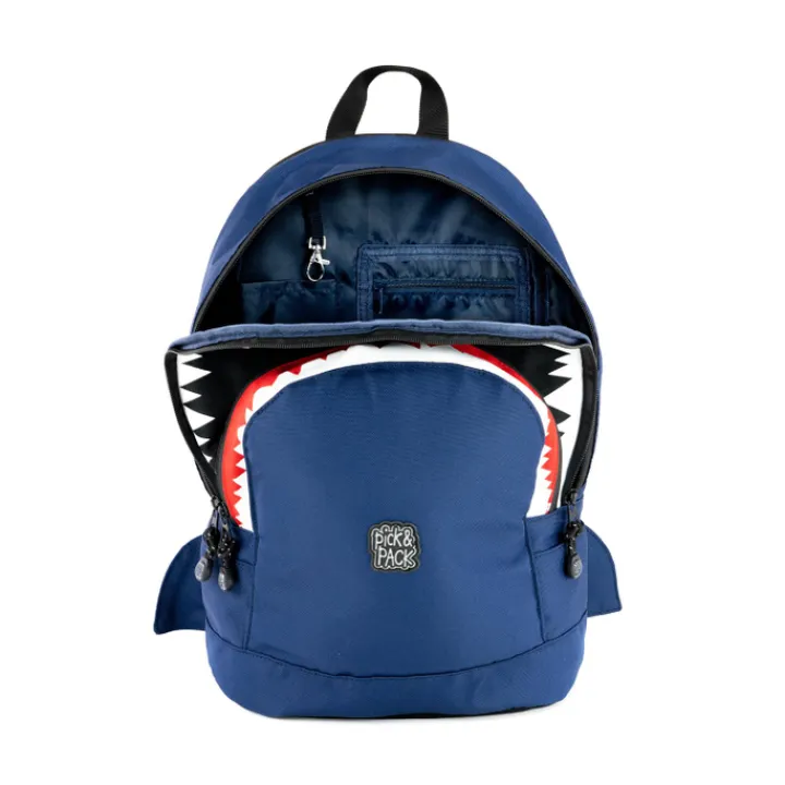 Peuter Rugzakken|Kinderrugzakken>Pick & Pack Shark Shape Backpack M navy