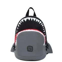 Peuter Rugzakken|Kinderrugzakken>Pick & Pack Shark Shape Backpack S visible grey