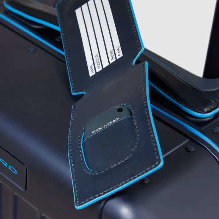 Ryanair Trolleys|Handbagage Trolleys>Piquadro ALU-B2 Cabin Trolley 55 blue