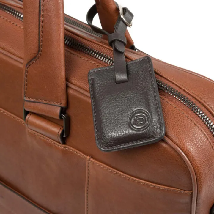 Herentassen|15 Inch Laptoptassen>Piquadro Black Square Portfolio Computer Briefcase with iPad Compartment black