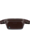 Heuptassen|Crossbody>Piquadro Blue Square Bum Bag mahogany