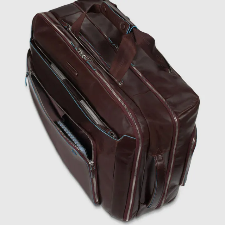 Handbagage Trolleys|Handbagage Koffers>Piquadro Blue Square Cabin Trolley brown