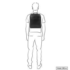 Kleine Rugzakken|15.6 Inch Laptoptassen>Piquadro Blue Square Computer Backpack Plain With iPad Pro brown