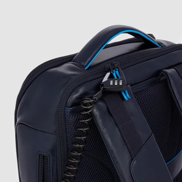 Kleine Rugzakken|15.6 Inch Laptoptassen>Piquadro Blue Square Computer Backpack Plain With iPad Pro brown
