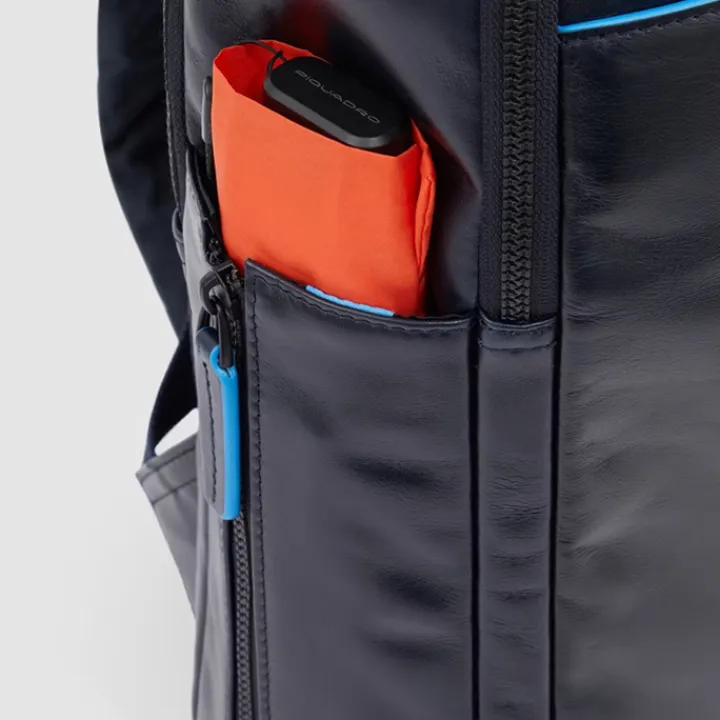 Kleine Rugzakken|15.6 Inch Laptoptassen>Piquadro Blue Square Computer Backpack Plain With iPad Pro brown