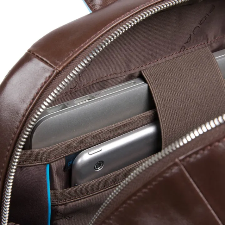 15.6 Inch Laptoptassen|Laptop Rugzakken>Piquadro Blue Square Computer Backpack with iPad Compartment black