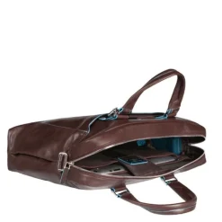 Herentassen|15 Inch Laptoptassen>Piquadro Blue Square Computer Portfolio Briefcase 15'' night blue
